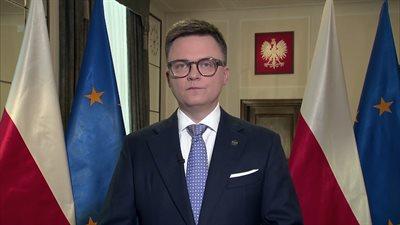 Orędzie marszałka Sejmu Szymona Hołowni. "Te wydarzenia mogą budzić lęk"