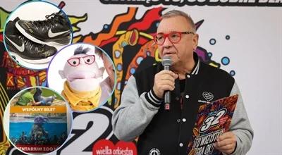 Muppet Owsiaka, buty koszykarskie Gortata, fotografie Niedenthala. Łódź wspomaga WOŚP