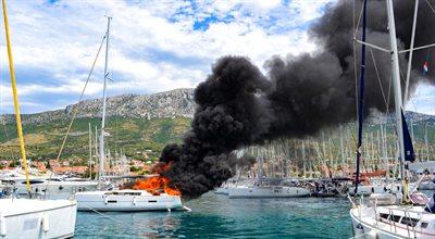 Wielki pożar w chorwackiej Istrii. Spłonęły łodzie i statki