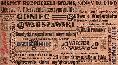 "Dziś w nocy Niemcy napadły na Polskę". Pierwsze strony gazet z 1 września 1939 roku