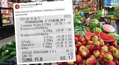 Dziennikarz skarży się na ceny owoców. Internauci pytają, czy długo szukał tak drogiego arbuza