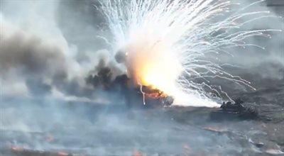Wojna w Ukrainie. Superczołg Putina zniszczony granatem za 45 dolarów [WIDEO]