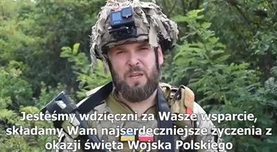 Ukraińcy składają Polakom życzenia z okazji  Święta Wojska Polskiego