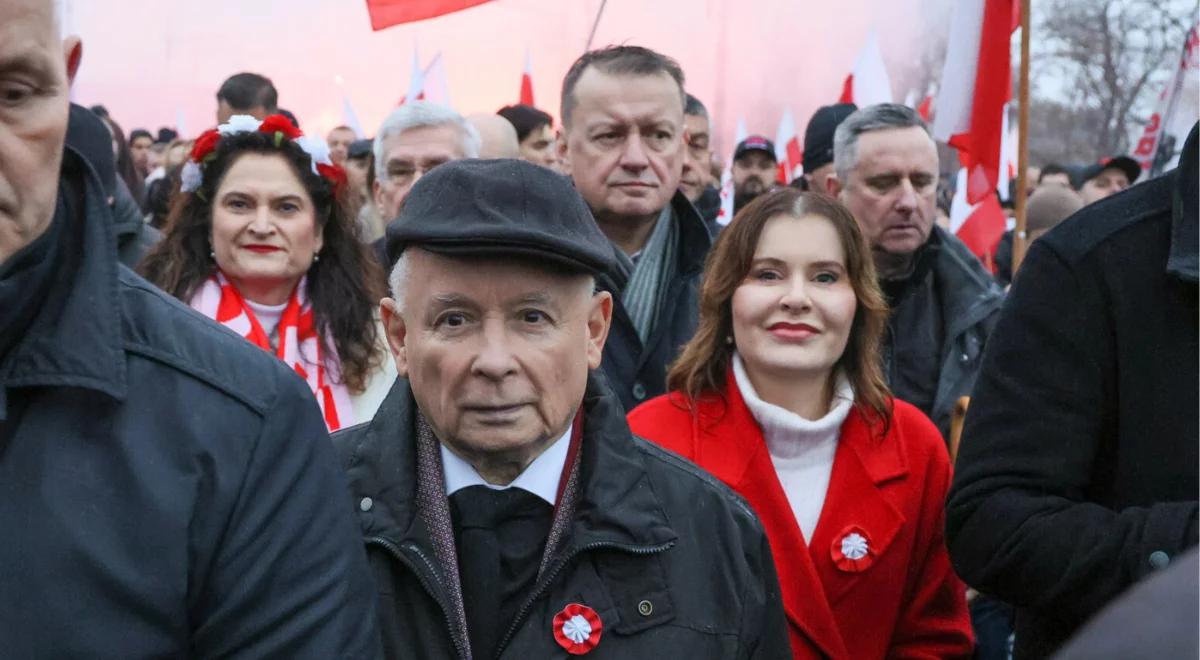 Politycy na Marszu Niepodległości. "Rywalizacja na prawicy"