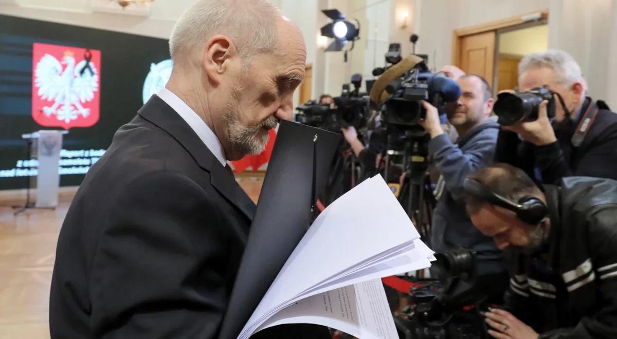 Antoni Macierewicz: zniszczenia ciał tych, którzy polegli, świadczą o wybuchu