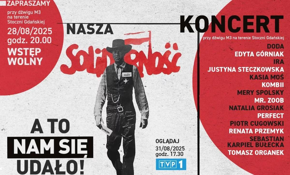Koncert "Nasza Solidarność. A to nam się udało!" w rocznicę Sierpnia 80