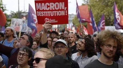 Masowe protesty we Francji. Żądają odejścia Macrona