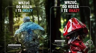 "Wrzuć do kosza i te okazy". Kampania Lasów Państwowych stworzona przez AI