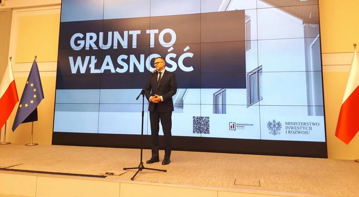 Wiceminister inwestycji i rozwoju: Polacy są pewni własności swoich gruntów