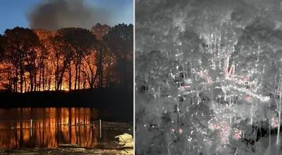 Ogromny pożar w Nowym Jorku. Słup dymu nad miastem, drony w akcji