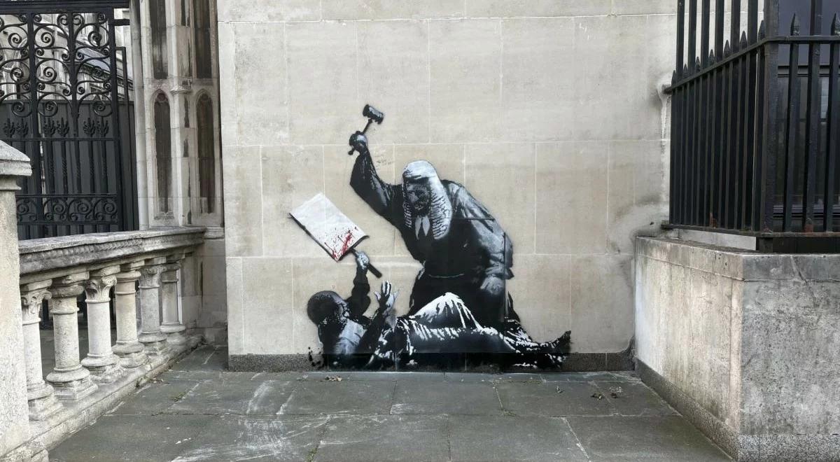 Nowy mural Banksy'ego w Londynie. Ma zostać usunięty 