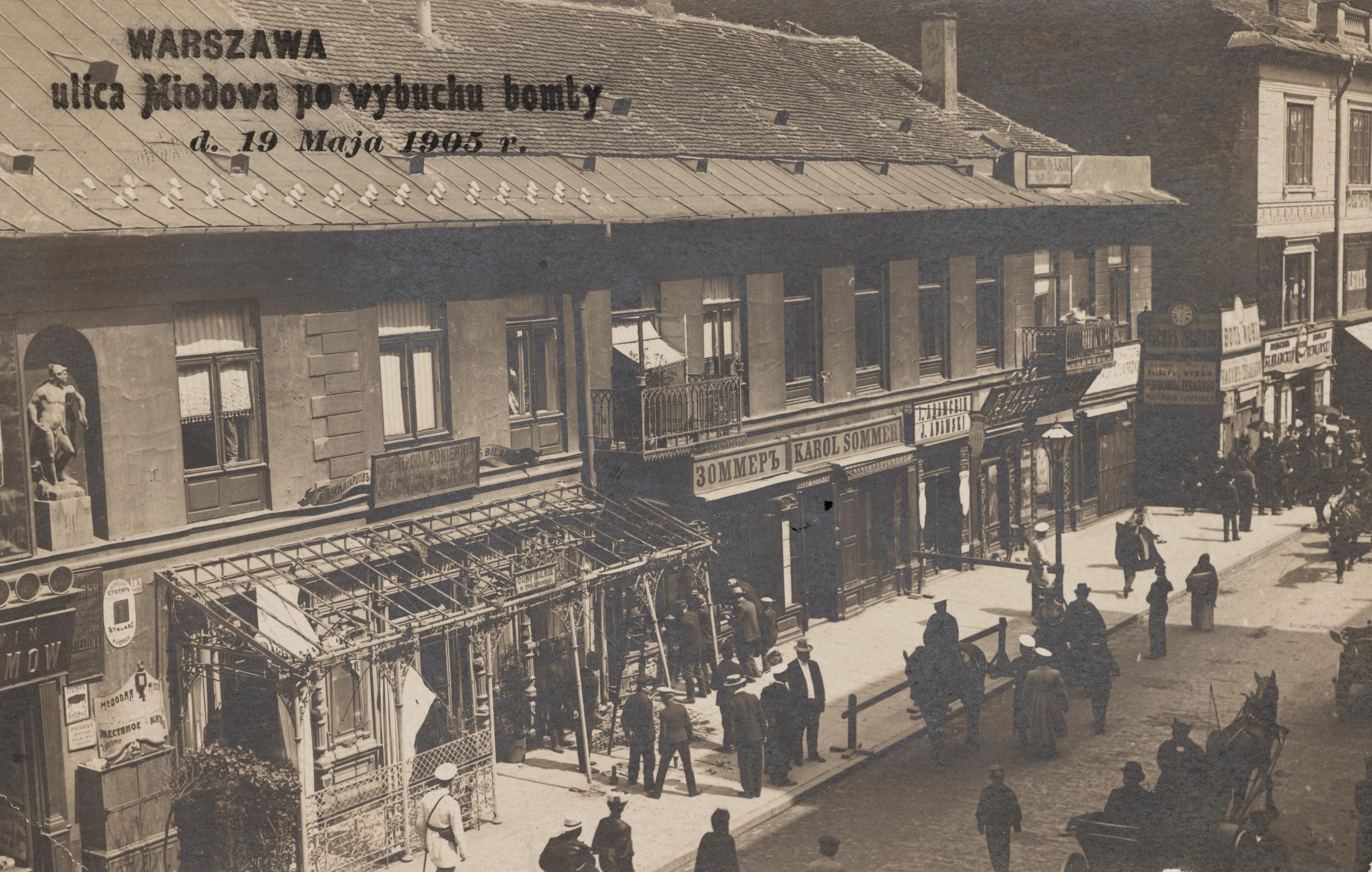 Wysadzona Cukiernia - rok 1905