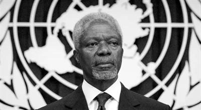 Zmarł Kofi Annan - b. sekretarz generalny ONZ, laureat pokojowego Nobla