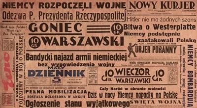 "Dziś w nocy Niemcy napadły na Polskę". Pierwsze strony gazet z 1 września 1939 roku