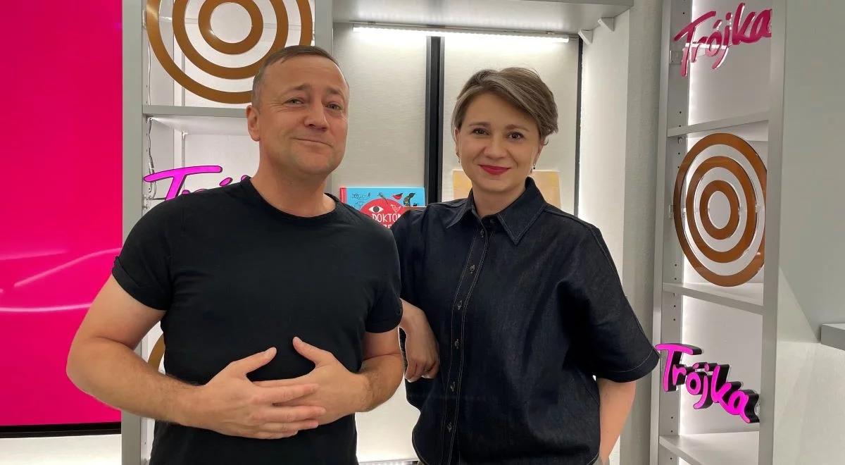 Czesław Mozil i Michał Zabłocki na Turnieju Łgarzy w Bogatyni