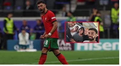 Liga Narodów. Bruno Fernandes bohaterem lotu do Lizbony. "Celebryci to normalni ludzie"