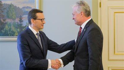 Bezpieczeństwo granic. Spotkanie premiera Morawieckiego z prezydentem Litwy