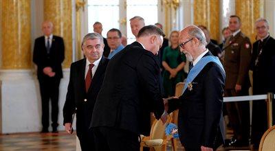 Prezydent Andrzej Duda wręczył Ordery Orła Białego. Wyróżnionymi działacz opozycji w PRL i historyk