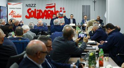 "Musimy szukać zgody, nie sporów". Premier Morawiecki rozmawiał ze związkowcami o budżecie