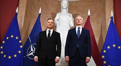 Prezydent Duda spotkał się z premierem Łotwy. Wśród tematów wsparcie dla Ukrainy