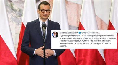 Premier Morawiecki: po skandalu z Sikorskim Tusk udaje, że nic się nie stało