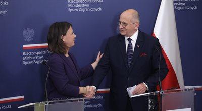 "Polska i Niemcy wspólnie potępiają Rosję". Zbigniew Rau spotkał się z szefową niemieckiego MSZ