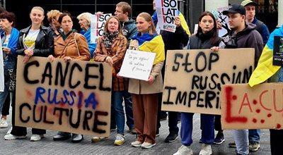"Kultura to broń propagandy Rosji". Ukraińcy protestowali przed Operą Narodową w Brukseli