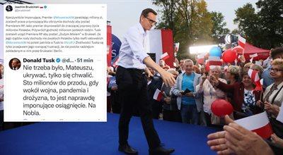Brudziński reaguje na wpis Tuska dot. premiera: Mateusz Morawiecki przywrócił godność milionom rodzin