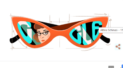 Altina Schinasi w Google Doodle. Kim była? 116. rocznica urodzin projektantki  kultowych okularów