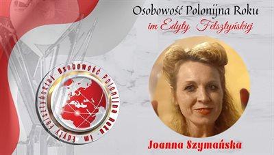Joanna Szymańska uhonorowana tytułem Osobowość Polonijna Roku 2022