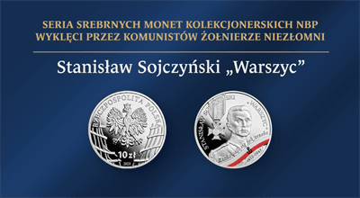 Stanisław Sojczyński "Warszyc" - kolejny "Niezłomny" na monecie kolekcjonerskiej NBP