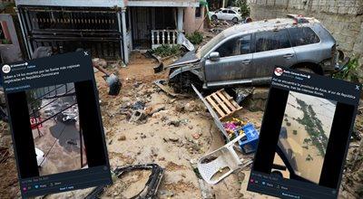 Potężne ulewy na Dominikanie uszkodziły drogi, domy i linie energetyczne. Są ofiary i ranni