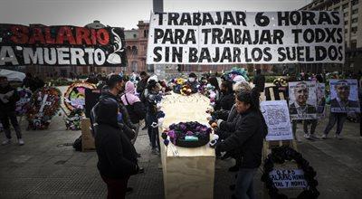 Perspektywa 90 proc. inflacji w Argentynie. Związkowcy wyszli na ulice