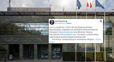 Szef BBN: prezydent Andrzej Duda w piątek spotka się z szefem MON