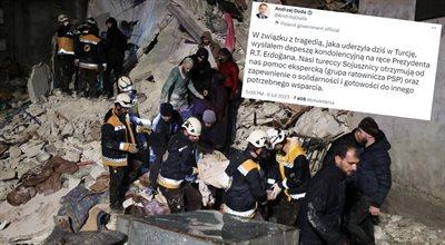 Tysiące ofiar po trzęsieniu ziemi w Turcji. Prezydent Duda wysłał depeszę kondolencyjną