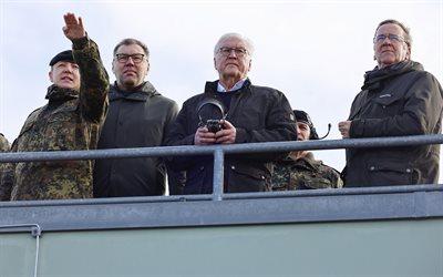 Президент Німеччини відвідав військову базу, де триває вишкіл українських танкістів