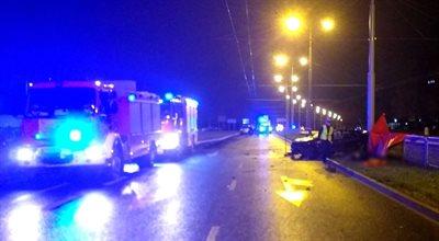 Dramatyczny wypadek w Lublinie. Audi nagle uderzyło w latarnię. Zginęło troje nastolatków