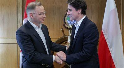 Duda spotkał się z premierem Kanady. Trudeau dziękował za "dobrą współpracę"