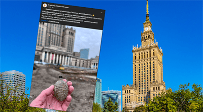 Warszawa: świąteczne znalezisko na remontowanym placu Defilad