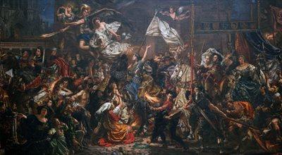 Joanna d'Arc oskarżona o herezję spłonęła na stosie