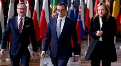 "Jesteśmy przyjaciółmi, będziemy się wspierać". Spotkanie premierów Polski, Czech i Włoch w Brukseli