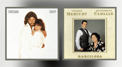 WP #259. Barbra Streisand i Barry Gibb. Freddie Mercury i Montserrat Caballé