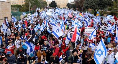 Strajk generalny paraliżuje Izrael. Protest przeciwko reformie sądownictwa, setki tysięcy osób na ulicach