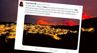 "Katastrofa bez precedensu". Włochy proszą o pomoc w gaszeniu pożarów na Sardynii