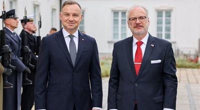 Andrzej Duda spotkał się z prezydentem Łotwy. "Nie mamy różnic w ocenie sytuacji na Wschodzie"