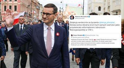 Mateusz Morawiecki odpowiedział na życzenia premiera Ukrainy. "Bronicie tych samych wartości"