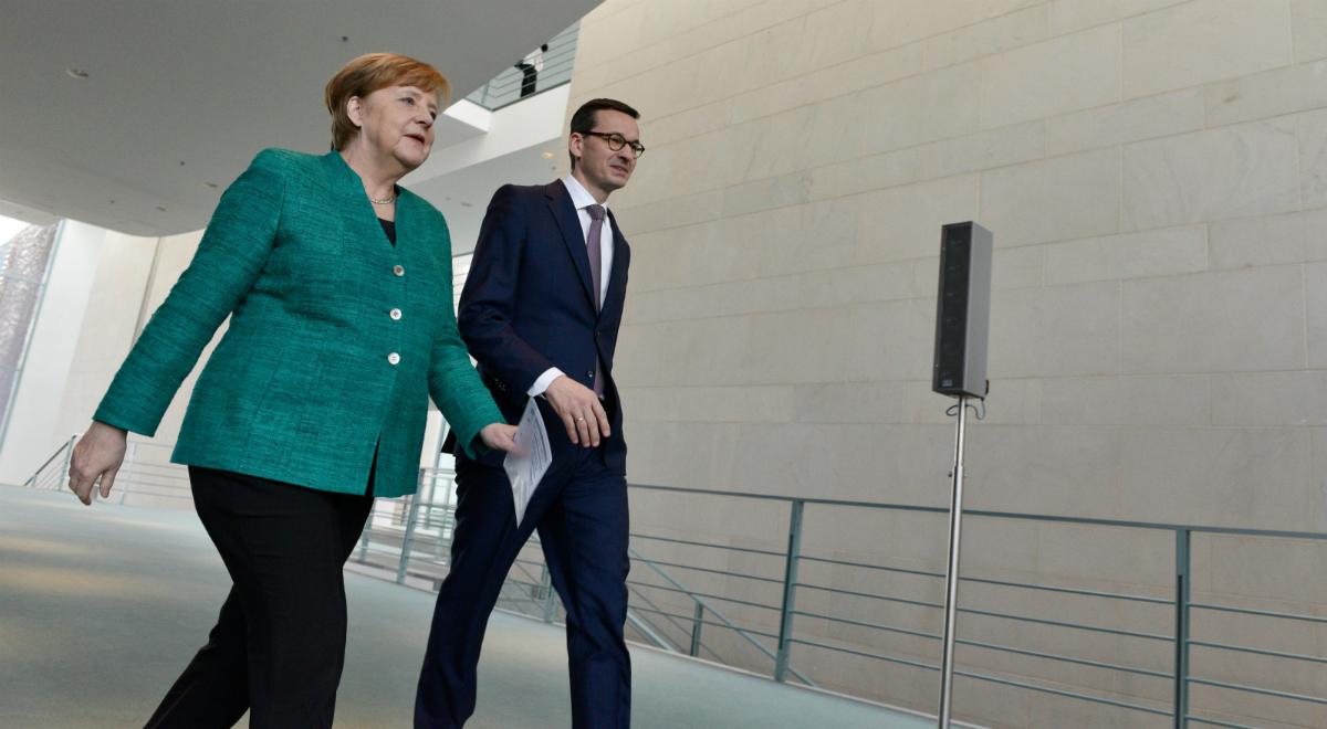 Spotkanie Morawiecki-Merkel. "Presja Europy Środkowej ws. Nord Stream 2 kluczowa"