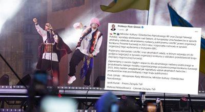 Ukraina bez prawa do organizacji Eurowizji? Jednoznaczny komentarz ministra Piotra Glińskiego