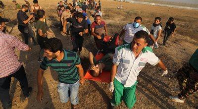 Konflikt w Strefie Gazy. Kilkudziesięciu Palestyńczyków rannych w starciach przy granicy z Izraelem