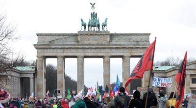 Demonstracja lewicy w Berlinie. Ranni policjanci, doszło do zatrzymań